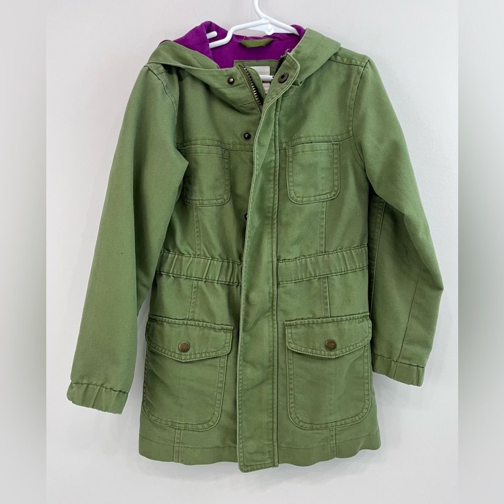 Cat & Jack Olive Green Lightweight Jacket Girls 6
